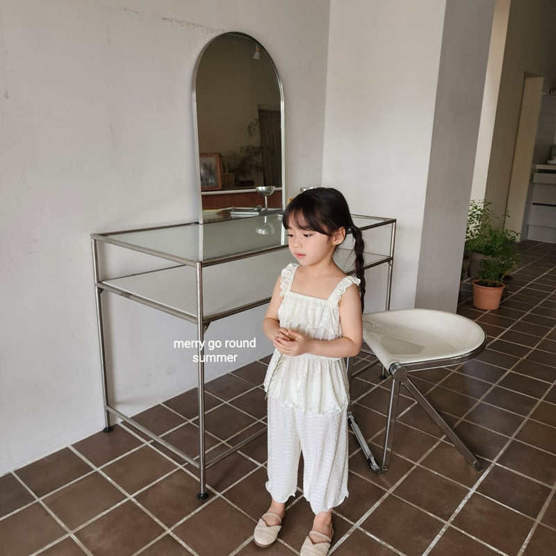 Merry Go Round - Korean Children Fashion - #designkidswear - Waffle Pleated Set - 8