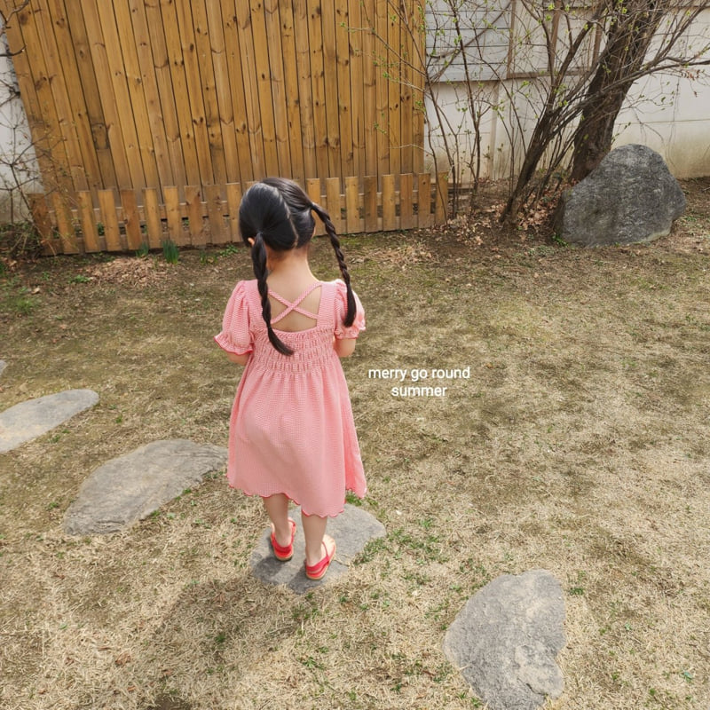 Merry Go Round - Korean Children Fashion - #designkidswear - Puff Shirred One-piece - 2