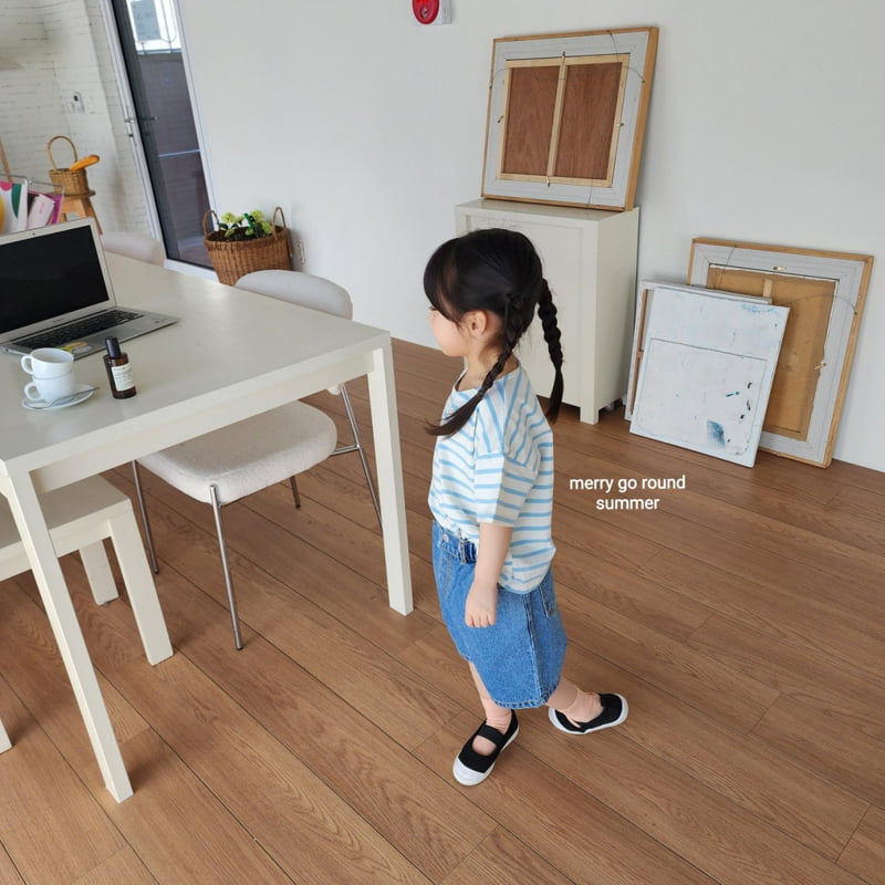Merry Go Round - Korean Children Fashion - #discoveringself - Stripe Tee - 6