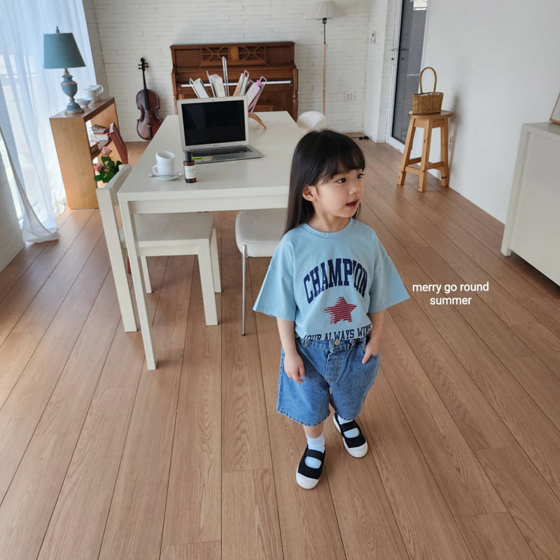 Merry Go Round - Korean Children Fashion - #designkidswear - Champion Tee - 4