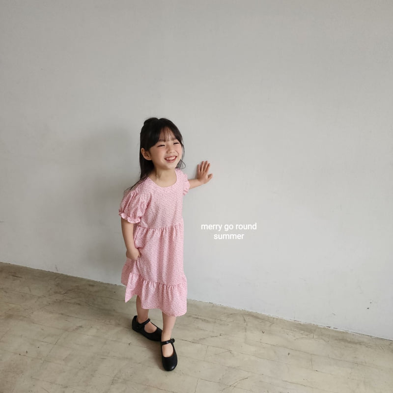 Merry Go Round - Korean Children Fashion - #discoveringself - Small Flower One-piece - 7