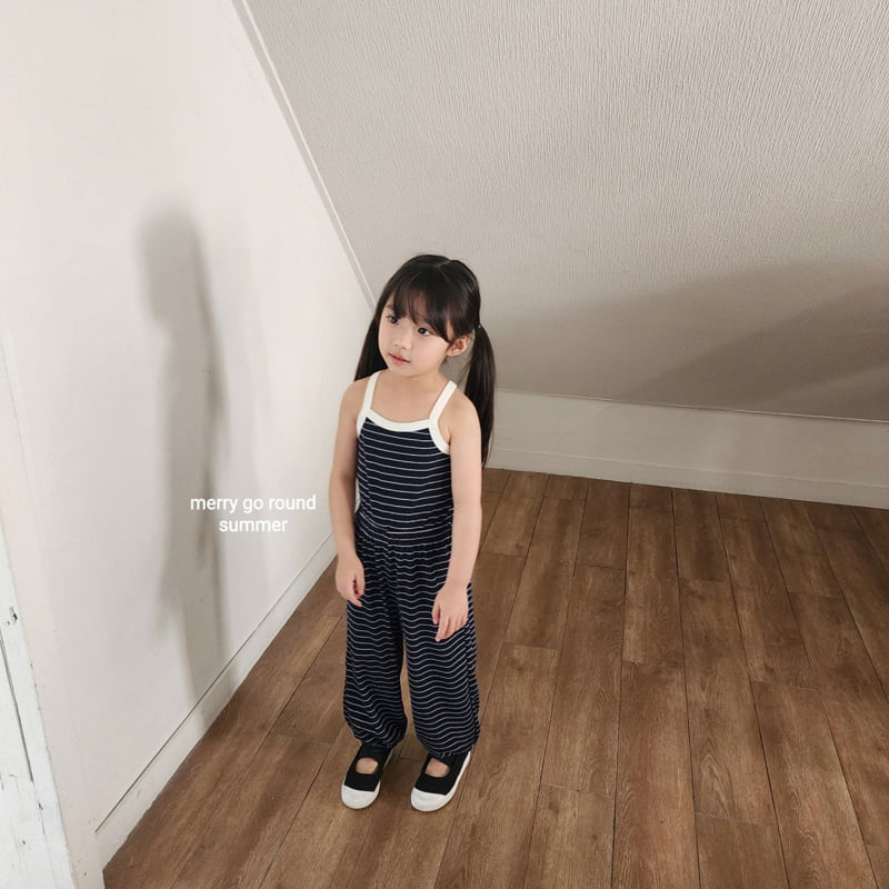 Merry Go Round - Korean Children Fashion - #discoveringself - Striped Jogger Pants Set - 6