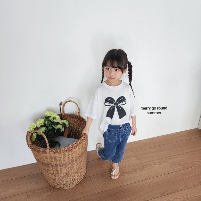 Merry Go Round - Korean Children Fashion - #discoveringself - Ribbon Tee - 9