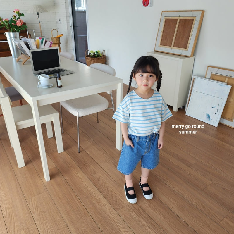 Merry Go Round - Korean Children Fashion - #fashionkids - Stripe Tee - 7