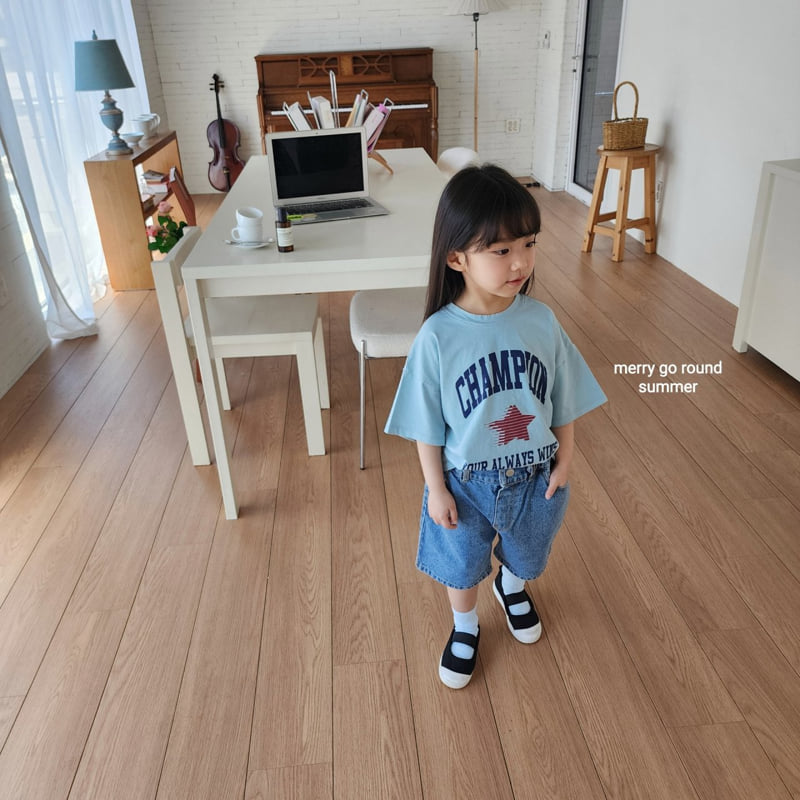Merry Go Round - Korean Children Fashion - #fashionkids - Champion Tee - 5