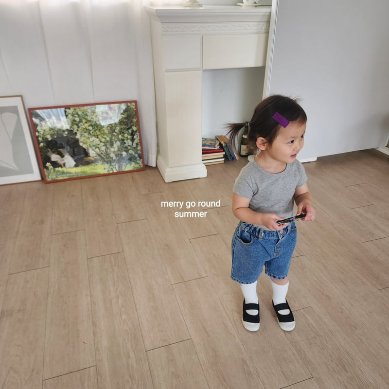 Merry Go Round - Korean Children Fashion - #fashionkids - Round Short Sleeve Tee - 2