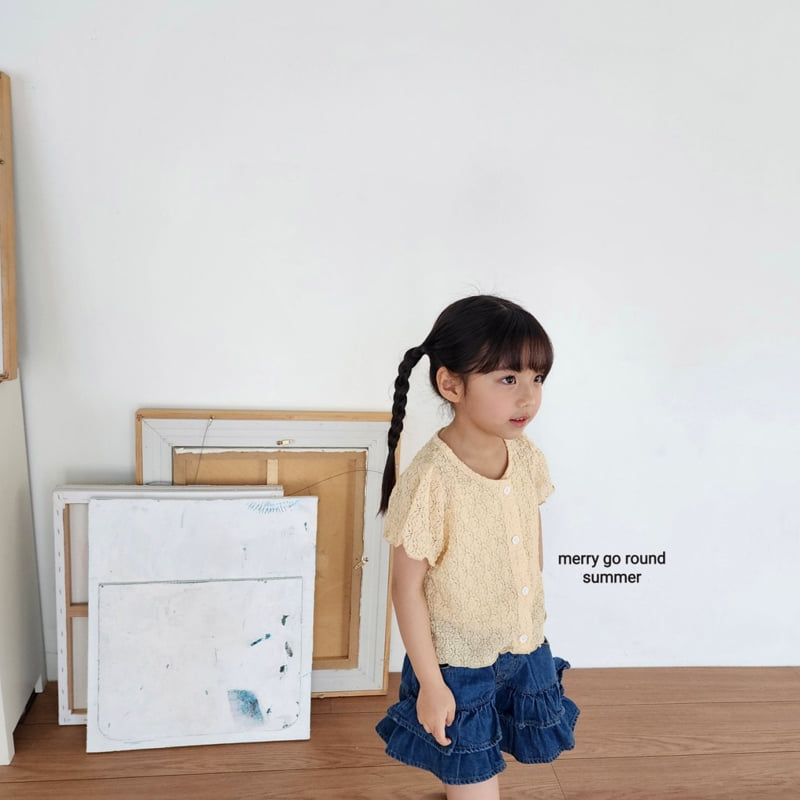 Merry Go Round - Korean Children Fashion - #fashionkids - Lace Cardigan Set - 9