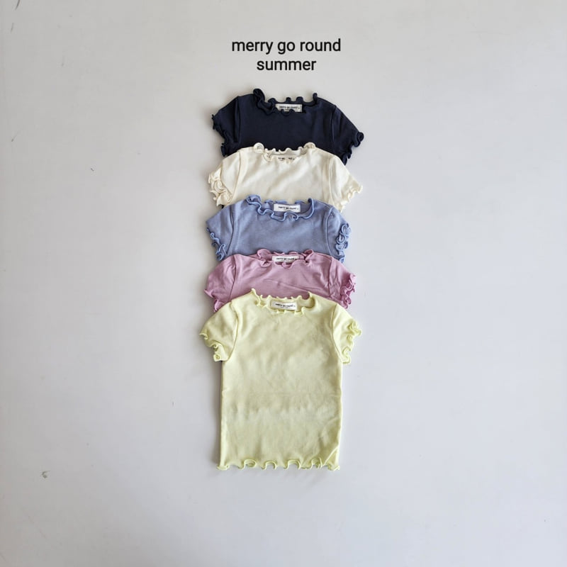 Merry Go Round - Korean Children Fashion - #fashionkids - Summer Wave Tee