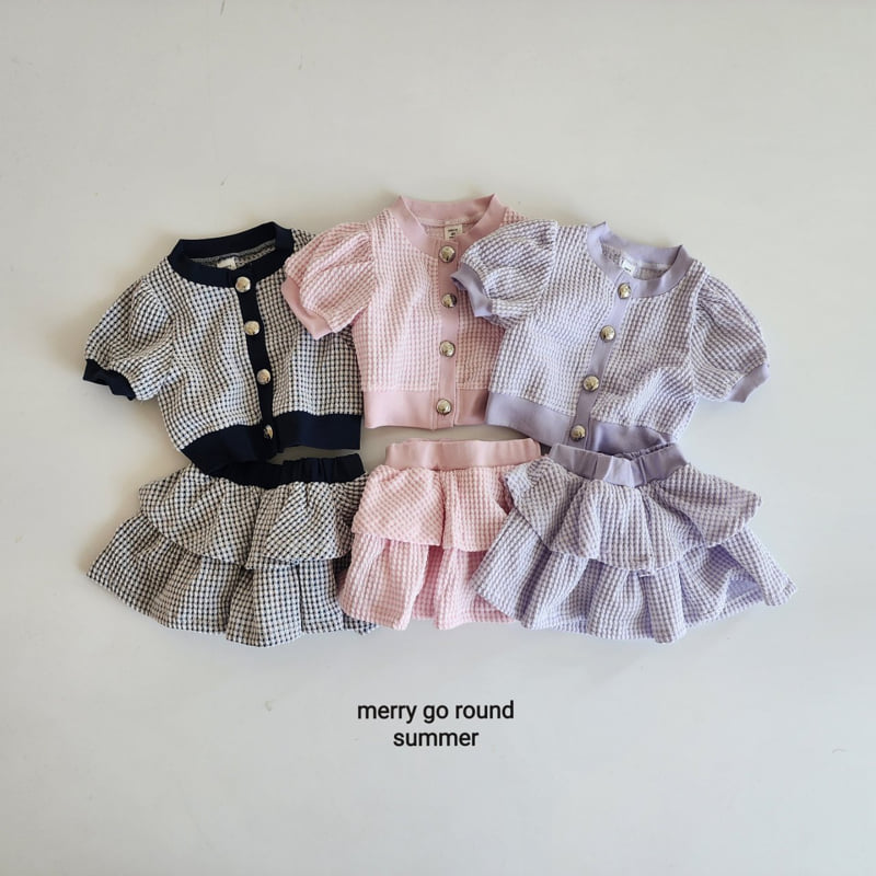 Merry Go Round - Korean Children Fashion - #kidsshorts - Coco Cardigan Set