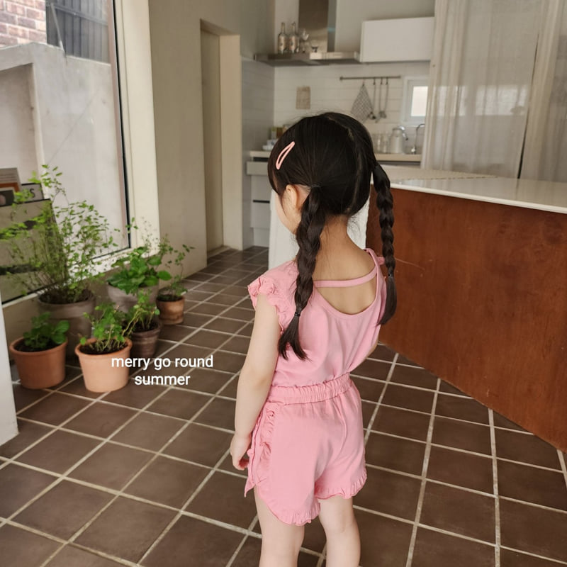 Merry Go Round - Korean Children Fashion - #kidsshorts - Cotton Frill Set - 11