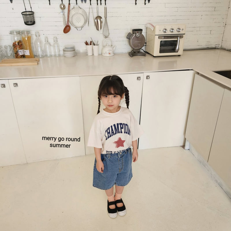 Merry Go Round - Korean Children Fashion - #kidsstore - Champion Tee - 7