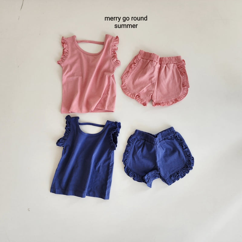 Merry Go Round - Korean Children Fashion - #kidsstore - Cotton Frill Set - 12