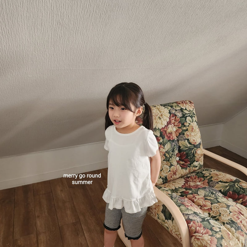 Merry Go Round - Korean Children Fashion - #kidsstore - Frill Half Shorts - 8