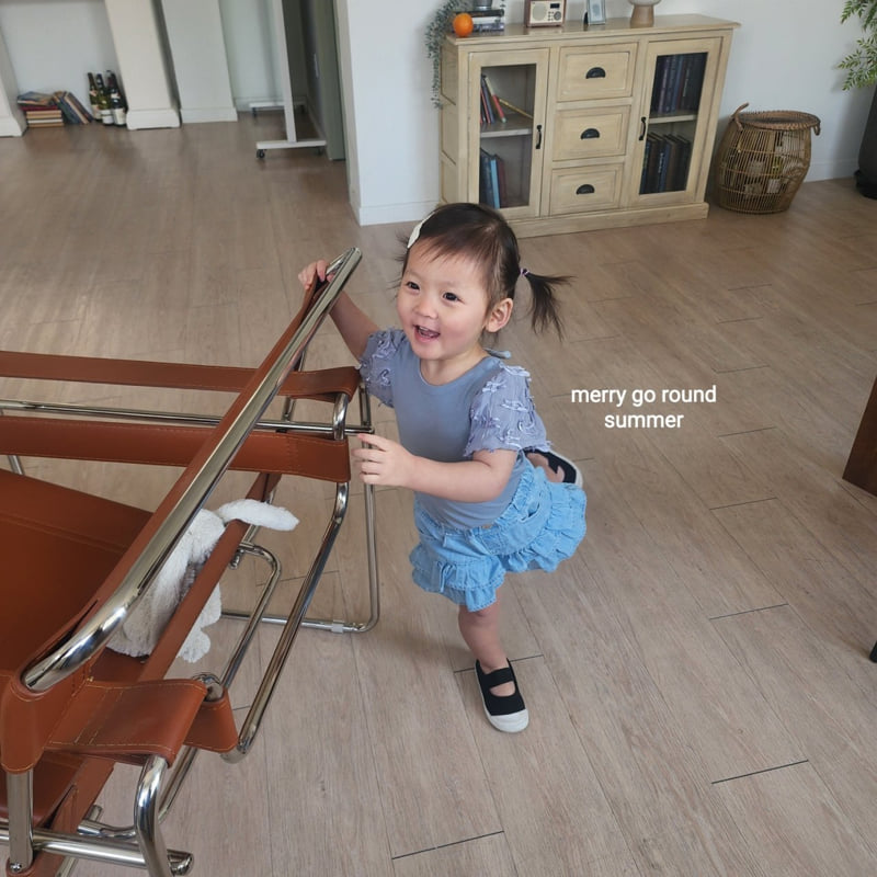 Merry Go Round - Korean Children Fashion - #kidsstore - Sleeve Ribbon Tee - 3