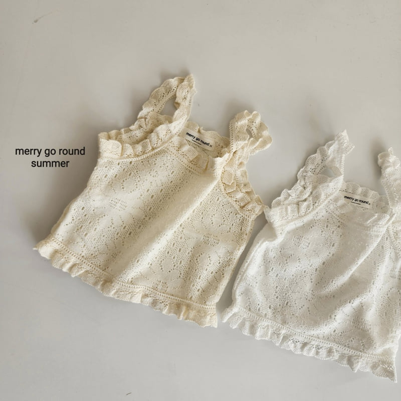 Merry Go Round - Korean Children Fashion - #kidzfashiontrend - Span Lace Sleeveless - 12