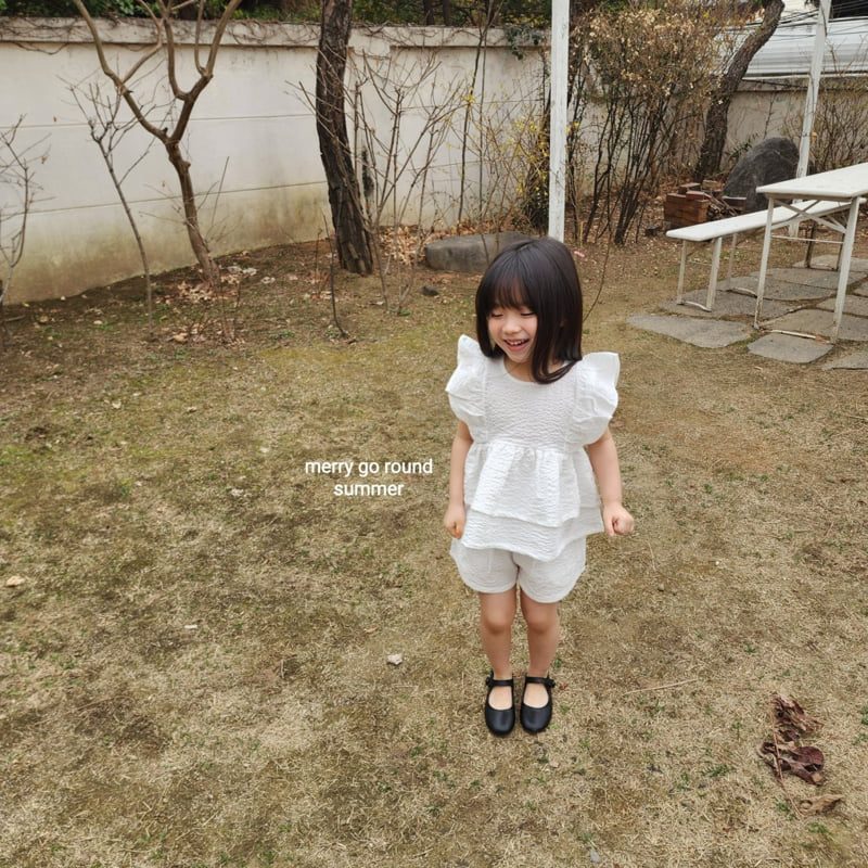 Merry Go Round - Korean Children Fashion - #kidzfashiontrend - Frill Blouse Set - 7