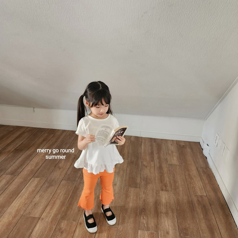 Merry Go Round - Korean Children Fashion - #kidzfashiontrend - Summer Jelly Bootcut Pants - 2