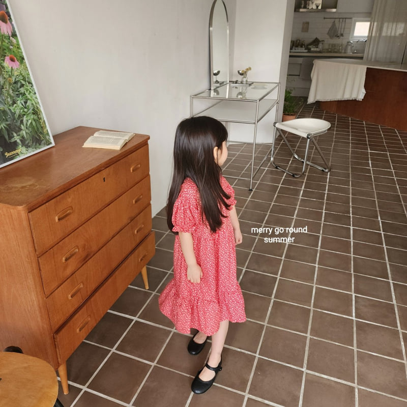 Merry Go Round - Korean Children Fashion - #kidzfashiontrend - Small Flower One-piece - 11