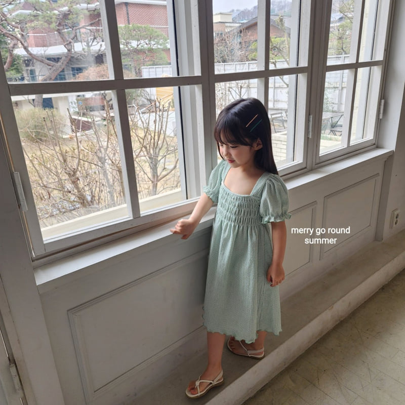 Merry Go Round - Korean Children Fashion - #kidzfashiontrend - Puff Shirred One-piece - 7