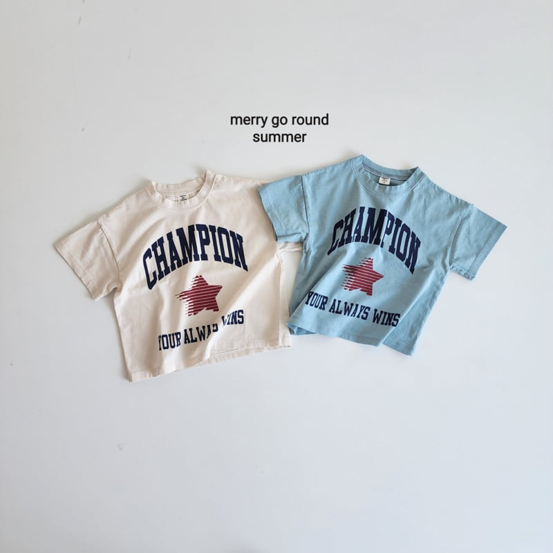 Merry Go Round - Korean Children Fashion - #littlefashionista - Champion Tee - 10