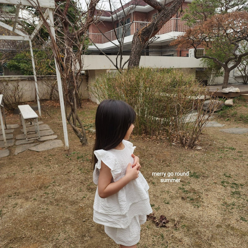 Merry Go Round - Korean Children Fashion - #littlefashionista - Frill Blouse Set - 9