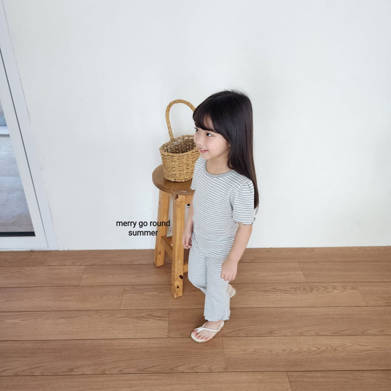 Merry Go Round - Korean Children Fashion - #littlefashionista - Striped Bootcut Set - 5