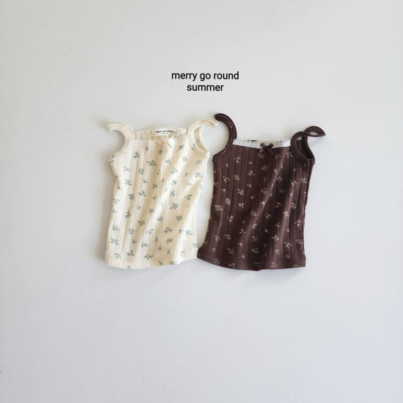 Merry Go Round - Korean Children Fashion - #littlefashionista - Floral Sleeveless - 2