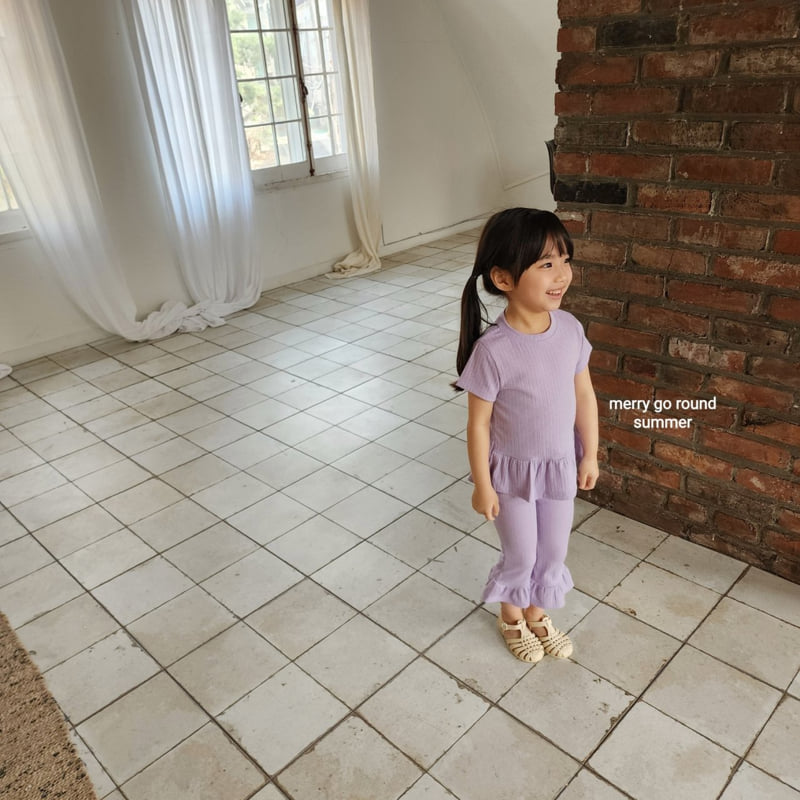 Merry Go Round - Korean Children Fashion - #Kfashion4kids - Frill Bootcut Set - 4