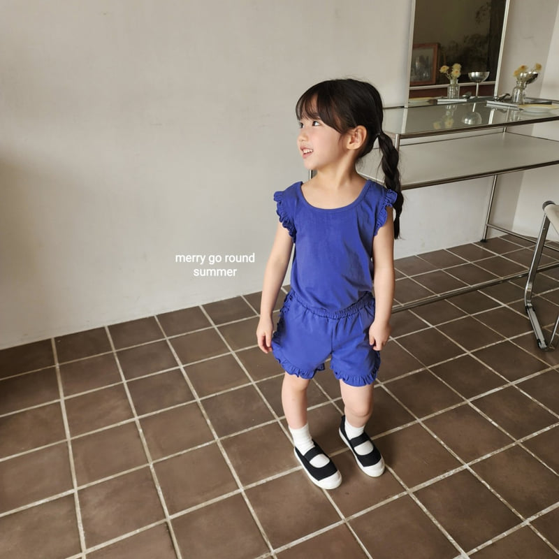 Merry Go Round - Korean Children Fashion - #magicofchildhood - Cotton Frill Set - 2