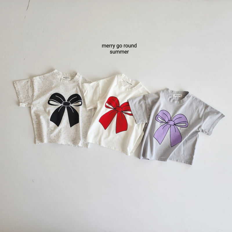 Merry Go Round - Korean Children Fashion - #magicofchildhood - Ribbon Tee - 2