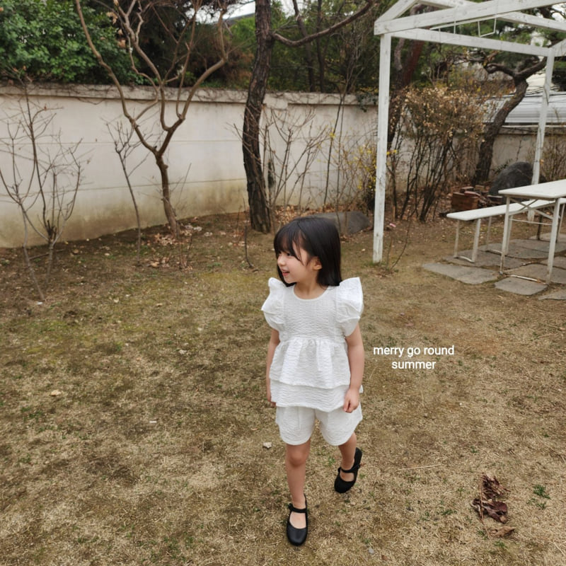 Merry Go Round - Korean Children Fashion - #minifashionista - Frill Blouse Set - 11