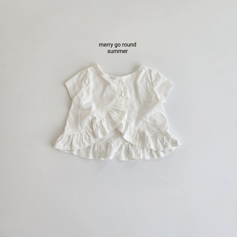 Merry Go Round - Korean Children Fashion - #minifashionista - Frill Long Tee - 12