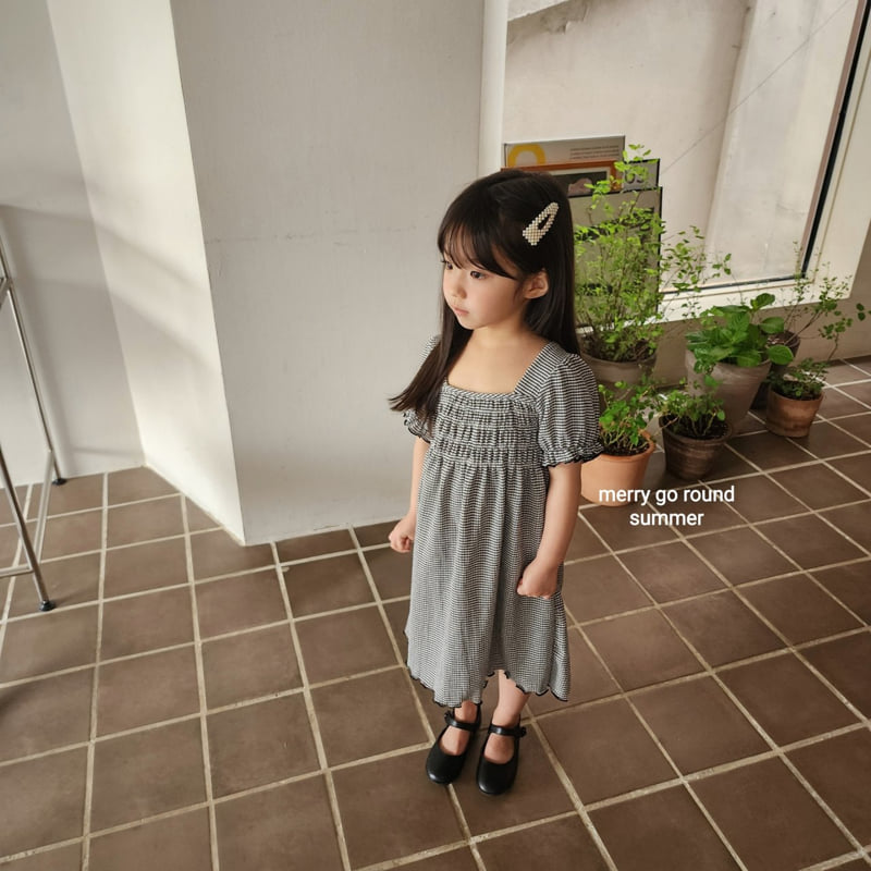 Merry Go Round - Korean Children Fashion - #minifashionista - Puff Shirred One-piece - 11