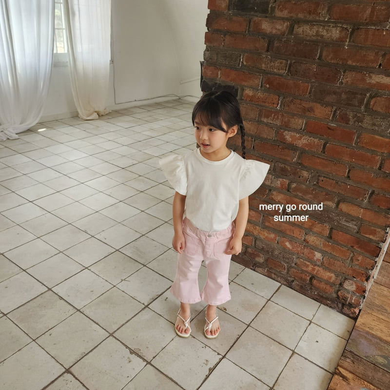 Merry Go Round - Korean Children Fashion - #minifashionista - Summer Pocket Bootcut Pants - 5