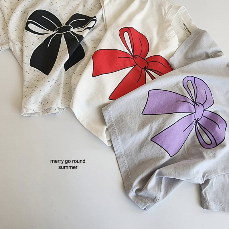 Merry Go Round - Korean Children Fashion - #minifashionista - Ribbon Tee - 3