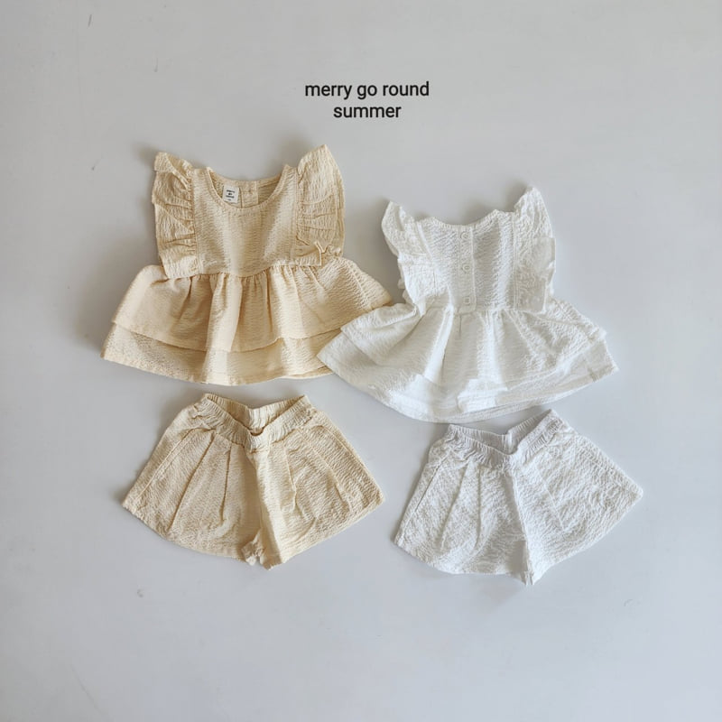 Merry Go Round - Korean Children Fashion - #prettylittlegirls - Frill Blouse Set - 12