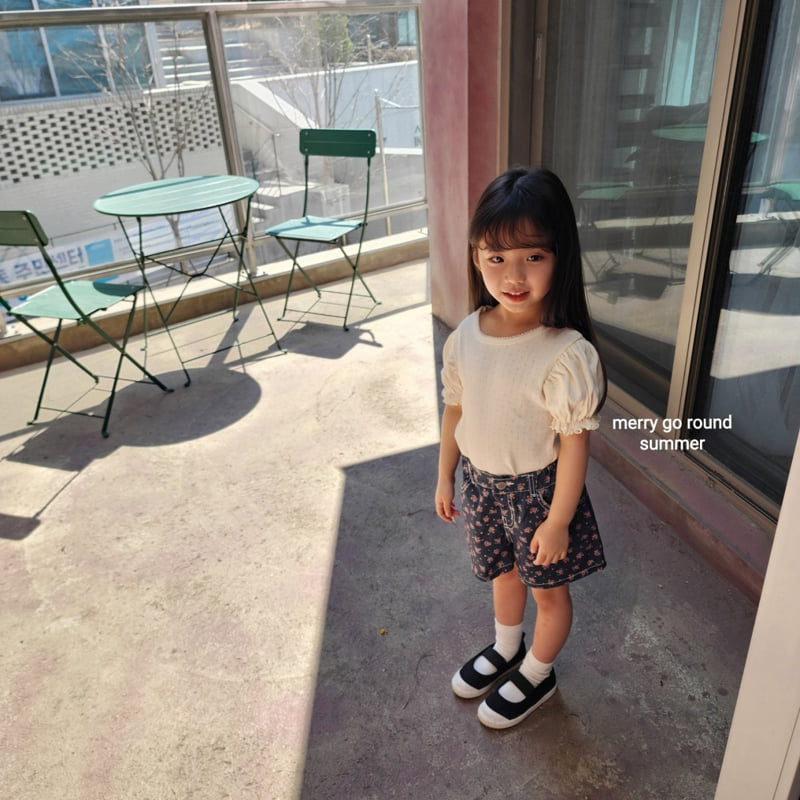 Merry Go Round - Korean Children Fashion - #prettylittlegirls - Pink Coat Puff Tee - 9