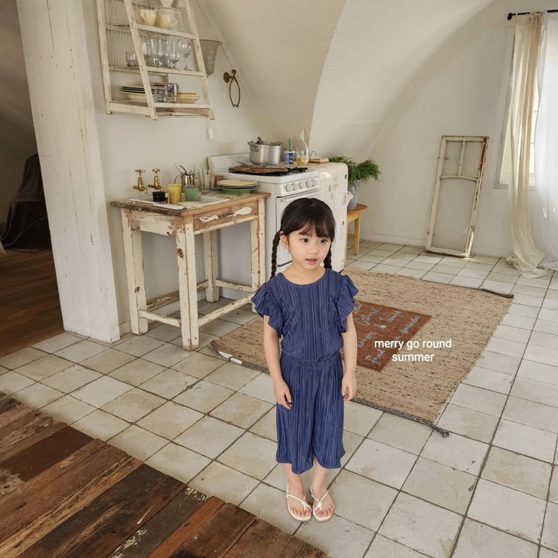 Merry Go Round - Korean Children Fashion - #prettylittlegirls - Frill Pleated Set - 6