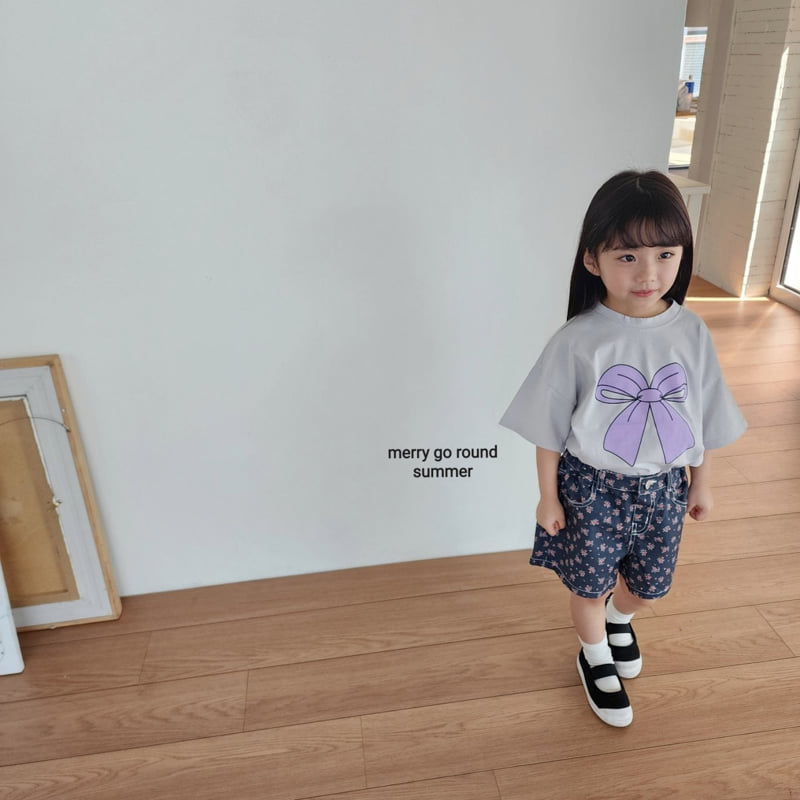 Merry Go Round - Korean Children Fashion - #minifashionista - Ribbon Tee - 4