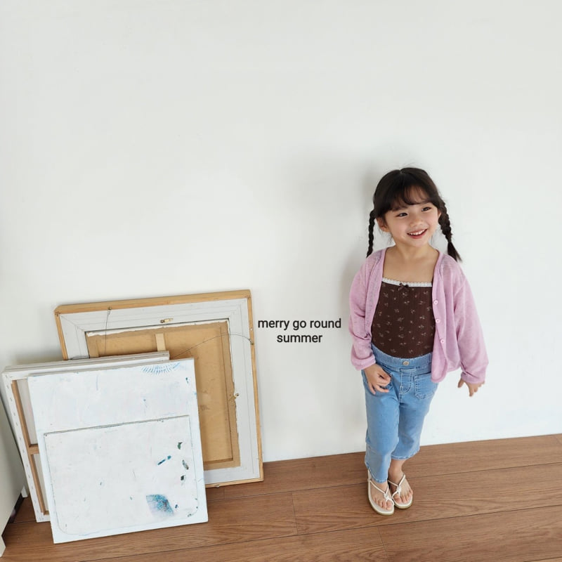 Merry Go Round - Korean Children Fashion - #stylishchildhood - Floral Sleeveless - 8