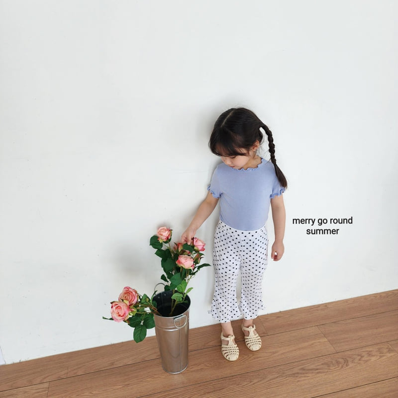 Merry Go Round - Korean Children Fashion - #todddlerfashion - Summer Wave Tee - 10
