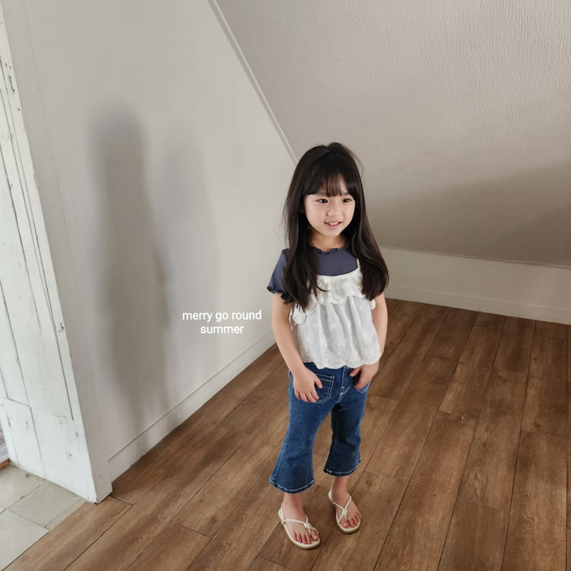 Merry Go Round - Korean Children Fashion - #prettylittlegirls - Embroidered Bustier - 4