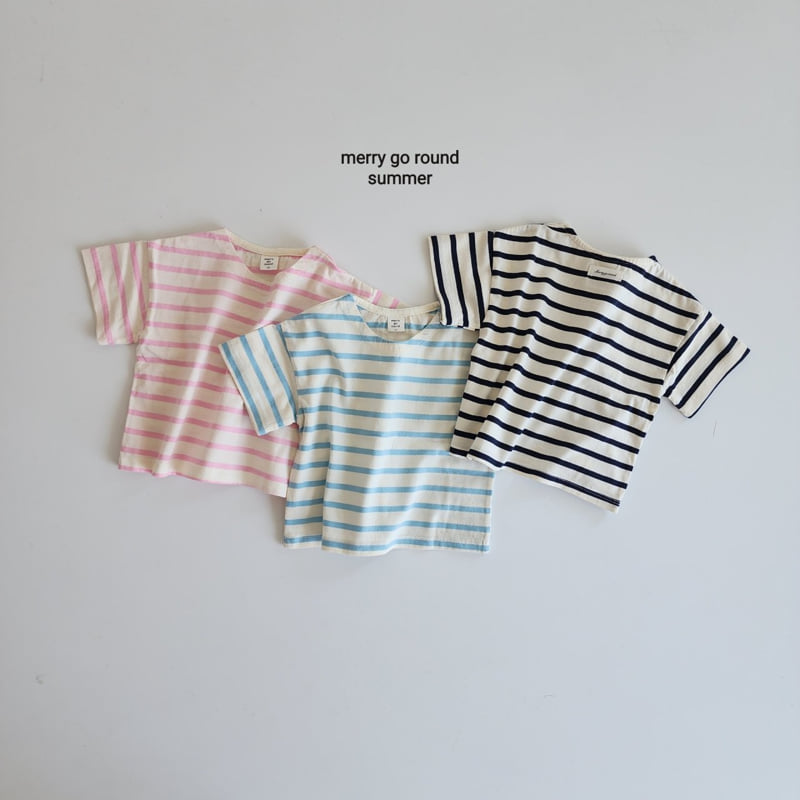 Merry Go Round - Korean Children Fashion - #toddlerclothing - Stripe Tee