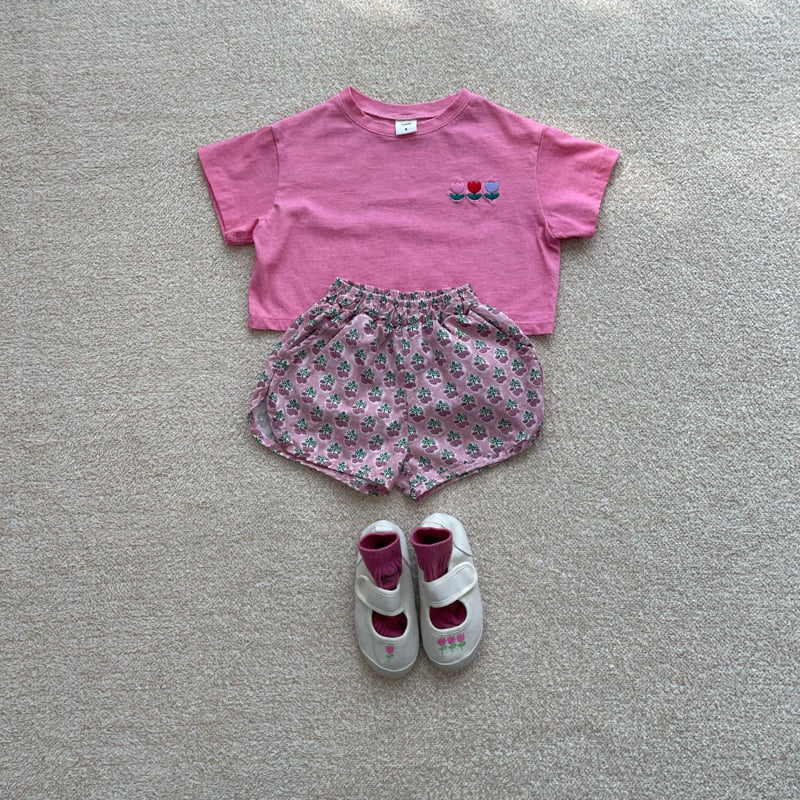 Middle Name - Korean Children Fashion - #Kfashion4kids - Vintage Flower Pants - 7