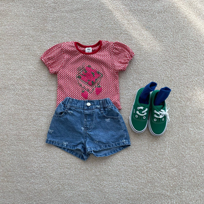 Middle Name - Korean Children Fashion - #childofig - Vintage Check Tee - 5
