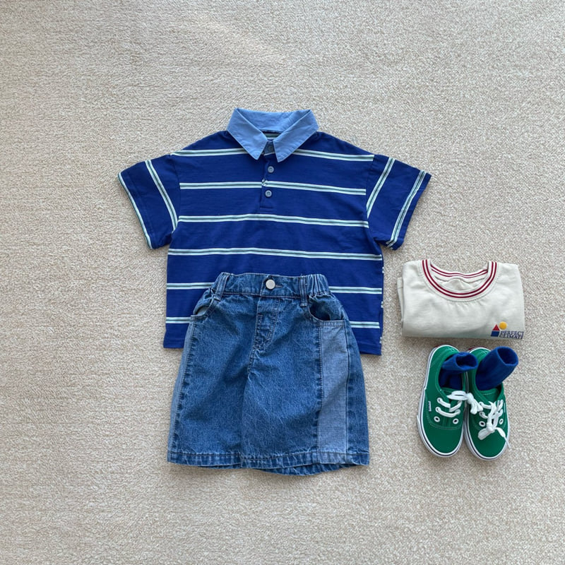 Middle Name - Korean Children Fashion - #childofig - Cut Denim Pants - 11