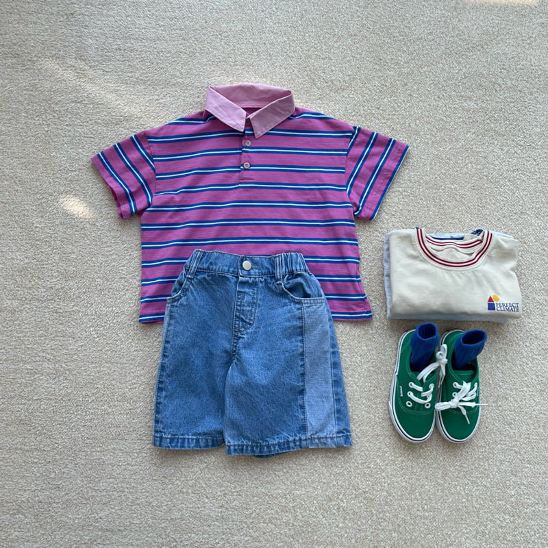 Middle Name - Korean Children Fashion - #childofig - Cut Denim Pants - 12