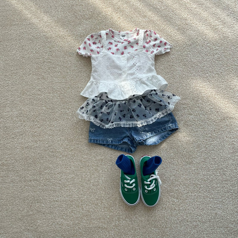 Middle Name - Korean Children Fashion - #childofig - Embroidered Sleeveless Blouse - 9