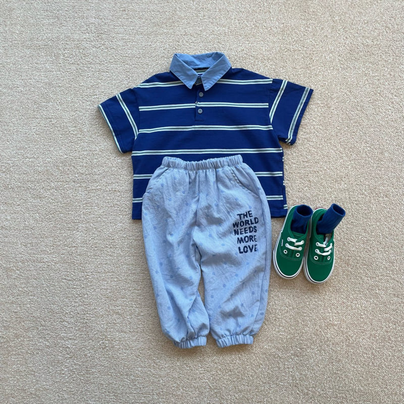 Middle Name - Korean Children Fashion - #childrensboutique - Collar Stripe Tee - 10