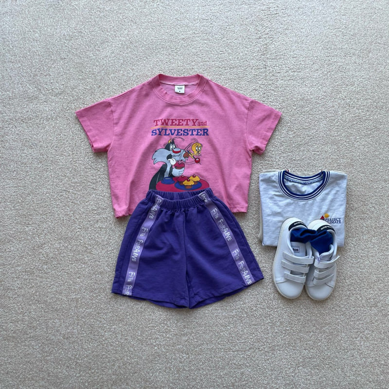 Middle Name - Korean Children Fashion - #childrensboutique - Pigment Tape Shorts - 7